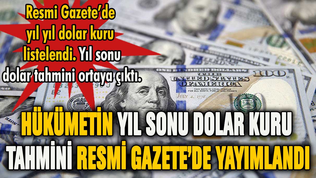 Resmi Gazete'de yayımlandı: Dolar kuru 25.77 olacak