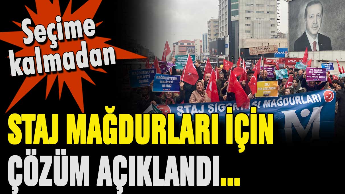 Staj ve çıraklık mağduru için çözüm geldi: Detayları ile açıklandı