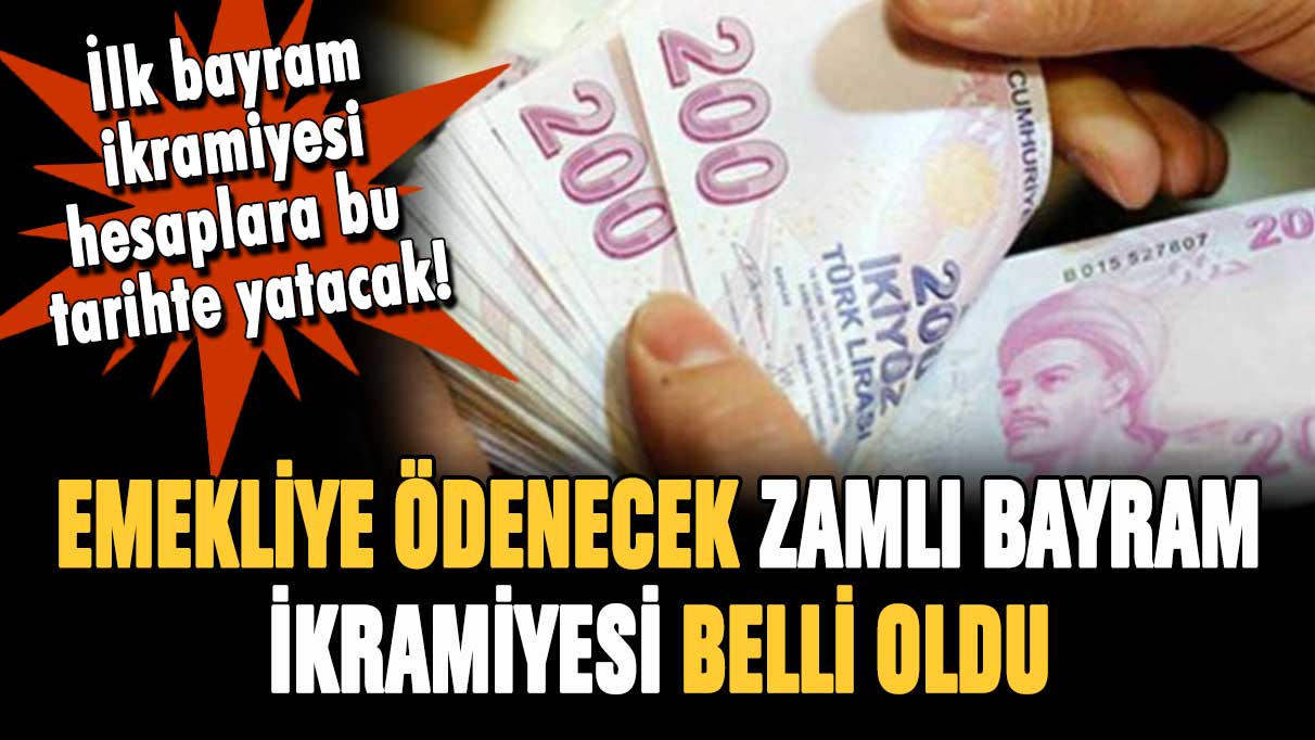 Emekliye ödenecek zamlı bayram ikramiyesi belli oldu! Hesaplara bu tarihte yatacak