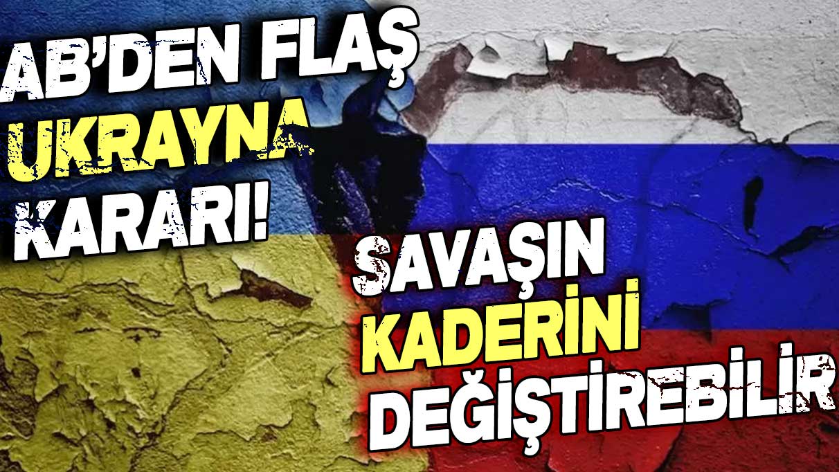 AB'den yeni adım: Ukrayna'ya yardım için harekete geçtiler