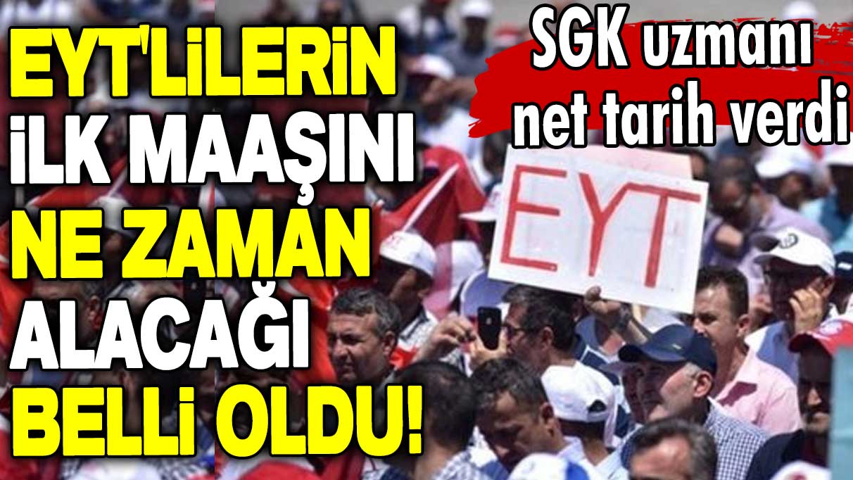 EYT'lilerin ilk maaşını ne zaman alacağı belli oldu! SGK uzmanı net tarih verdi