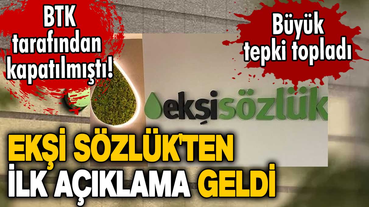 BTK tarafından kapatılmıştı! Ekşi Sözlük'ten ilk açıklama geldi