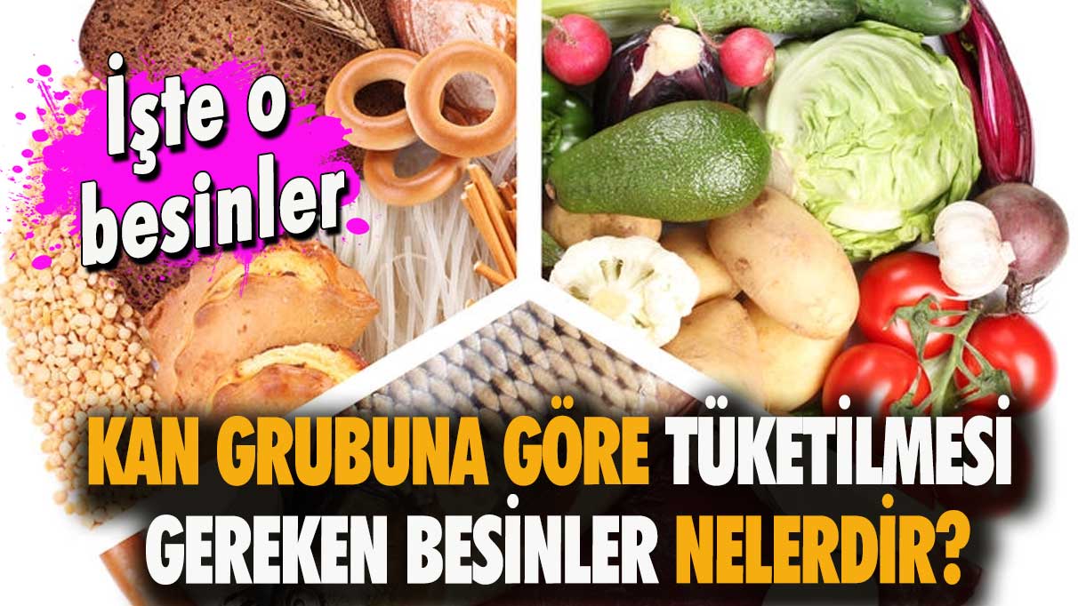 Kan grubuna göre tüketilmesi gereken besinler nelerdir?