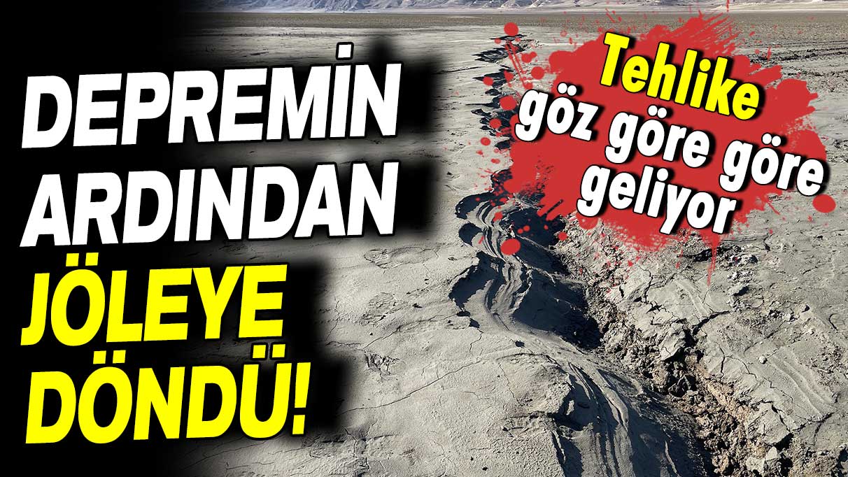 Depremin ardından jöleye döndü: O ilde tehlike göz göre göre geliyor!