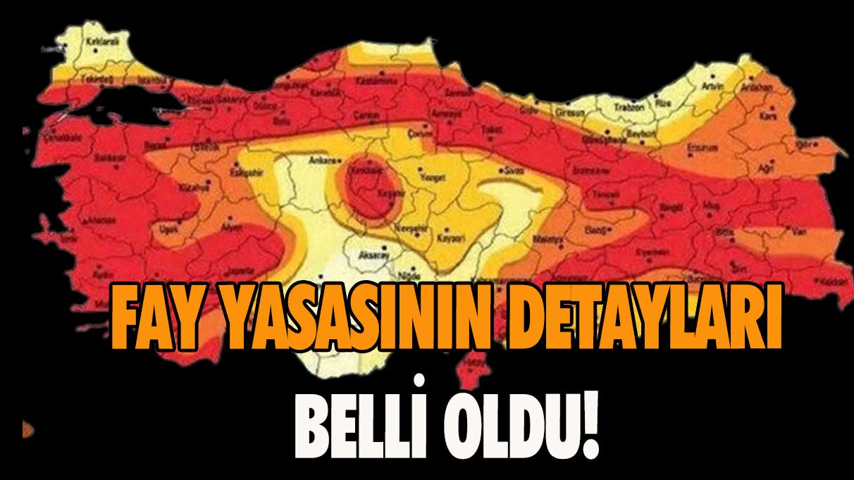 Fay yasasının detayları belli oldu!