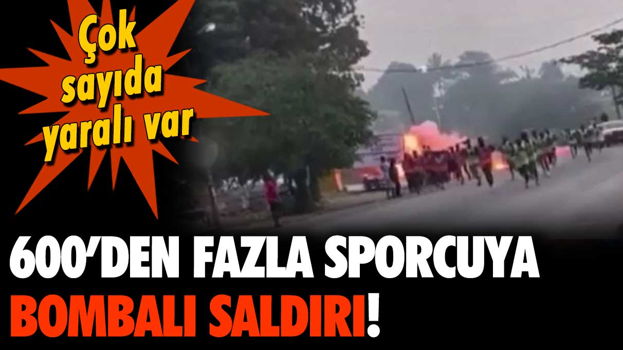 600 sporcunun toplandığı alana bombalı saldırı! Çok sayıda yaralı var