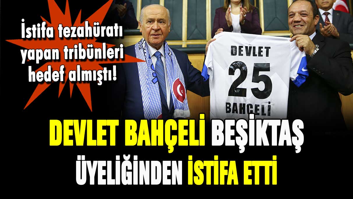 Devlet Bahçeli'den şok karar! Resmen istifasını açıkladı