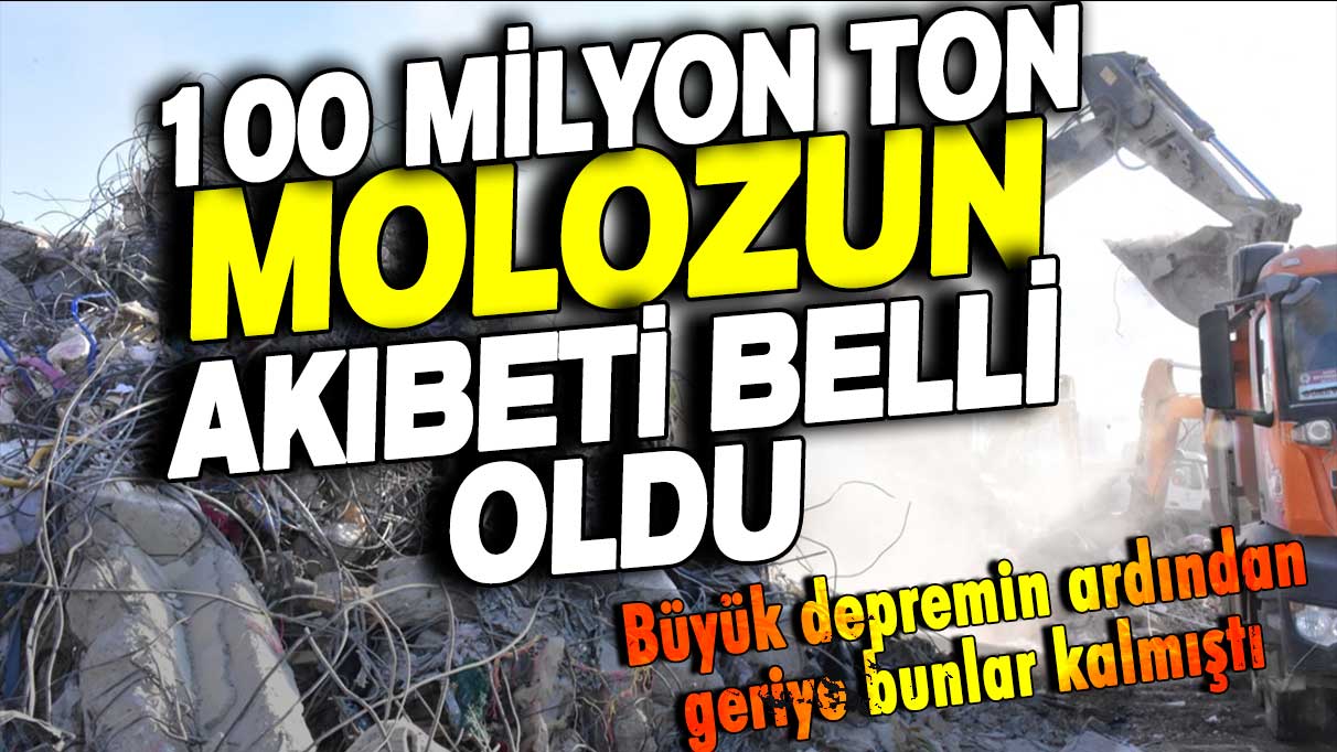 Büyük depremin ardından geriye bunlar kalmıştı: 100 milyon ton molozun akıbeti belli oldu