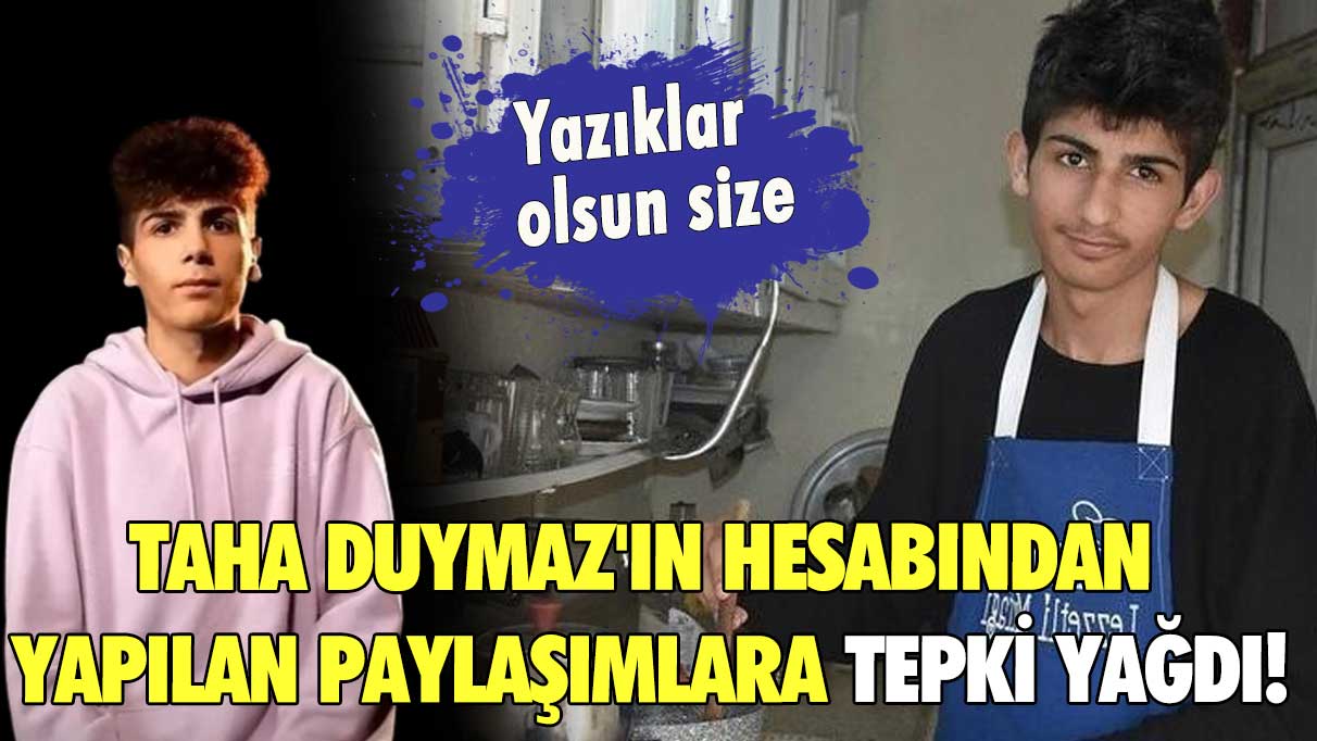 Taha Duymaz'ın hesabından yapılan paylaşımlara tepki yağdı!