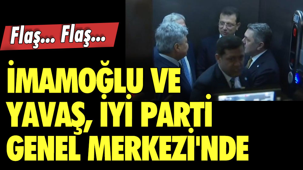 Mansur Yavaş ve Ekrem İmamoğlu İYİ Parti Genel Merkezi'nde