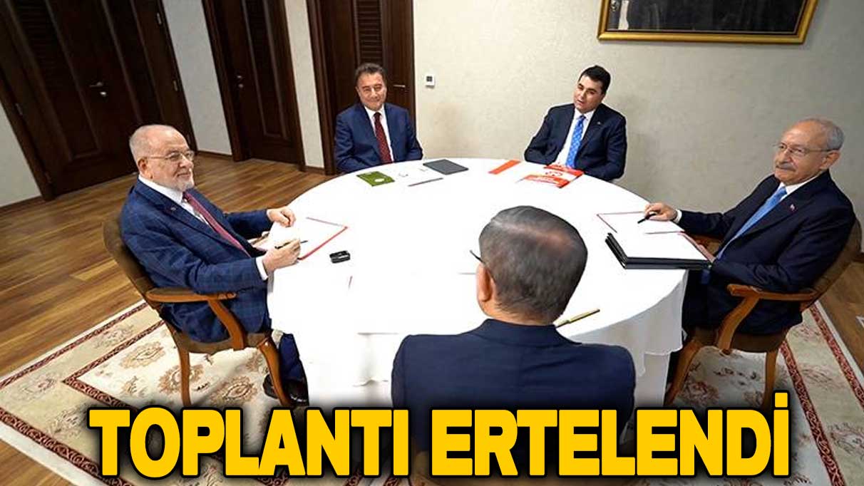 Millet İttifakı'nın toplantısı yeniden ertelendi!