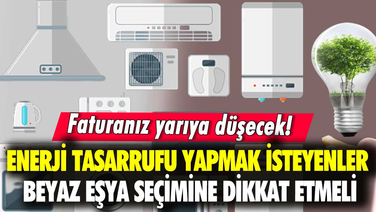 Faturanız yarıya düşecek! Enerji tasarrufu yapmak isteyenler beyaz eşya seçimine dikkat etmeli