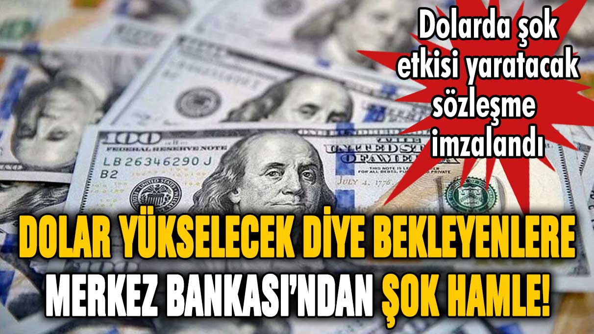 Dolar yükselecek diye bekleyenlere Merkez Bankası'ndan şok hamle!