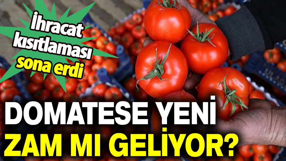 İhracat kısıtlaması sona erdi: Domatese yeni zam mı geliyor?