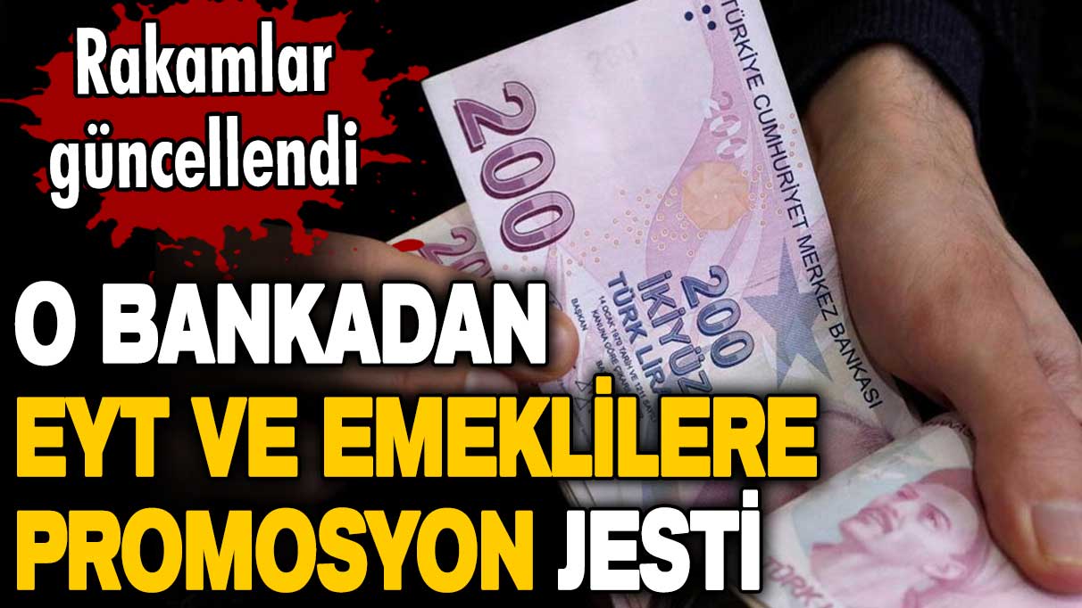 Garanti Bankası'ndan EYT ve emeklilere promosyon jesti! Rakamlar güncellendi