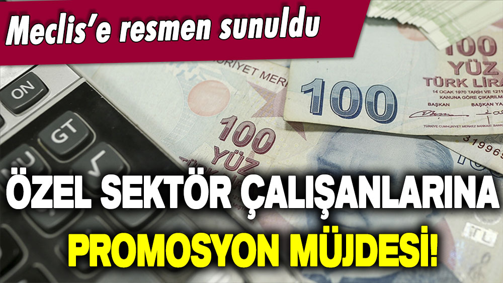 Özel sektör çalışanlarına promosyon müjdesi! Meclis'te görüşülecek