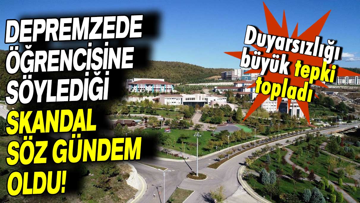 Büyük tepki topladı: Depremzede öğrencisine söylediği skandal söz gündem oldu!