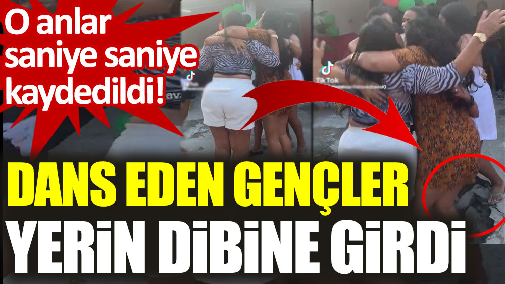 Dans eden gençler yerin dibine girdi! O anlar anbean kaydedildi