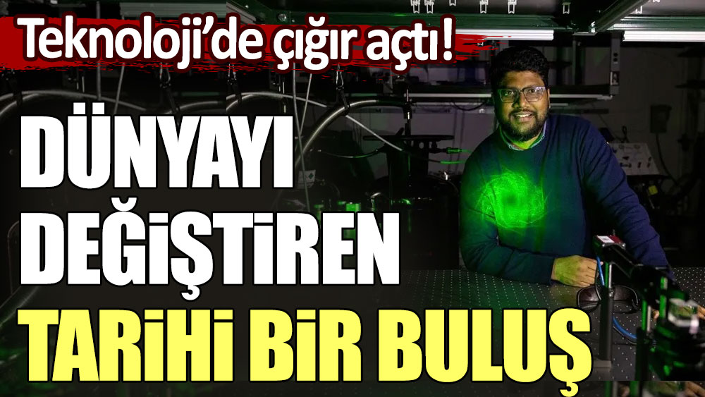 Teknoloji'de çığır açtı: Dünyayı değiştirecek tarihi bir buluş!