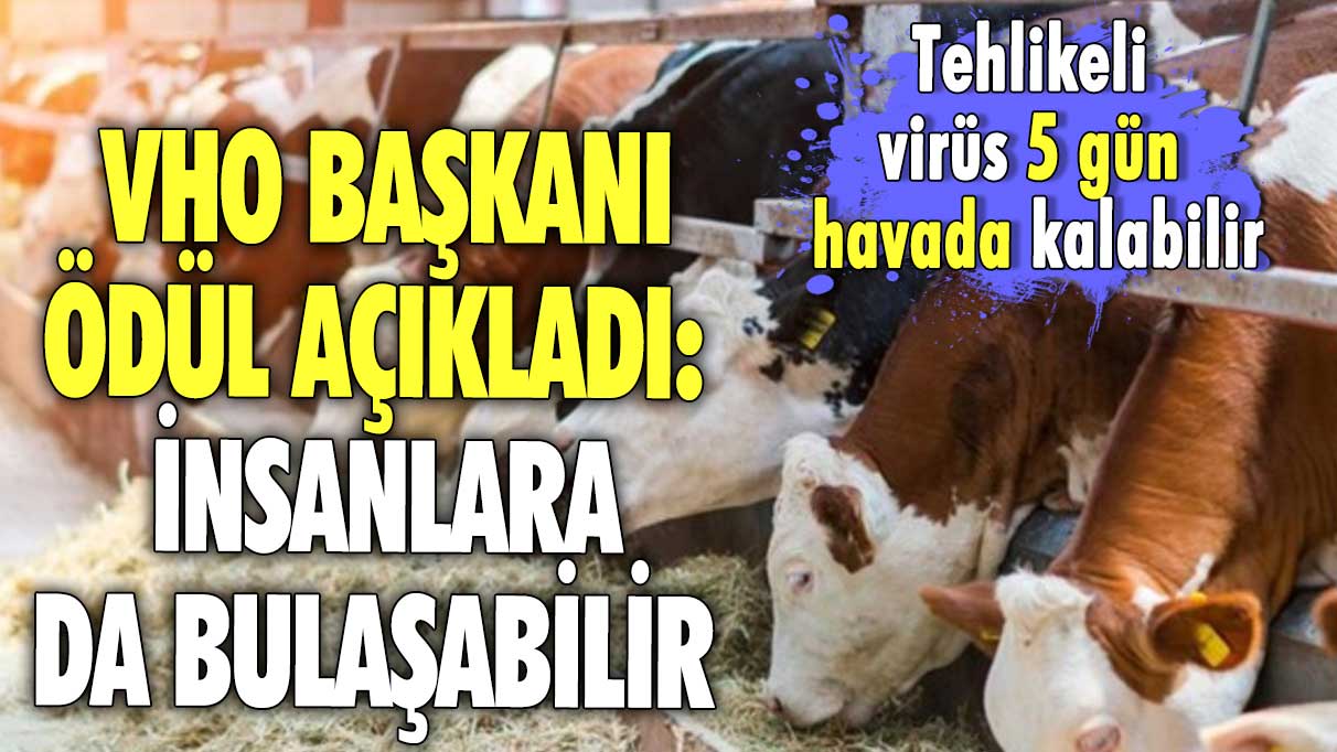 VHO Başkanı Ödül açıkladı: İnsanlara da bulaşabilir! Tehlikeli virüs 5 gün havada kalabilir