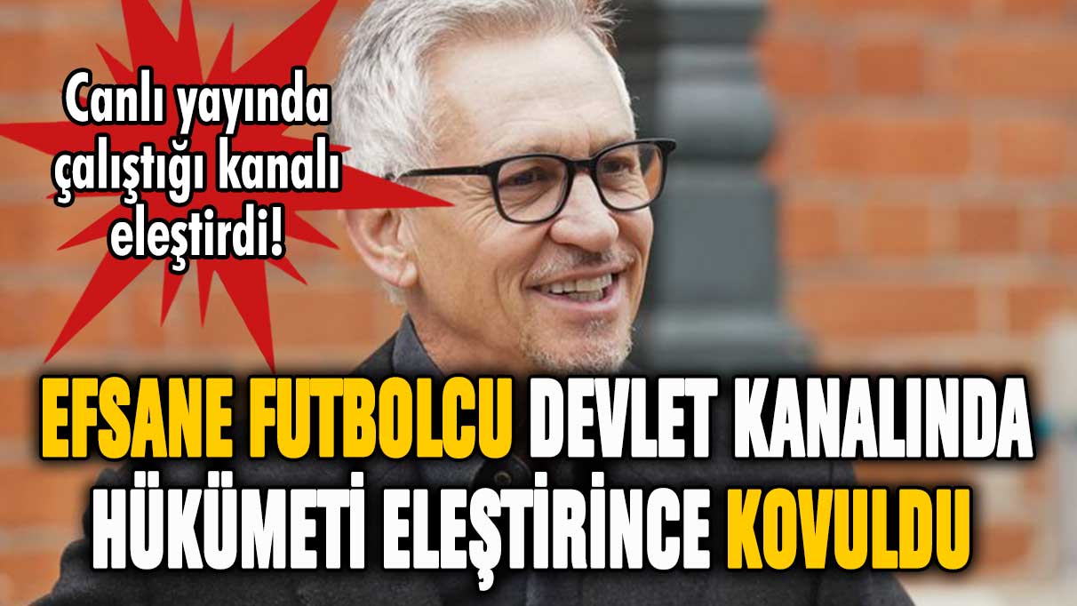 Efsane futbolcu devlet kanalında hükümeti eleştirince işinden kovuldu!