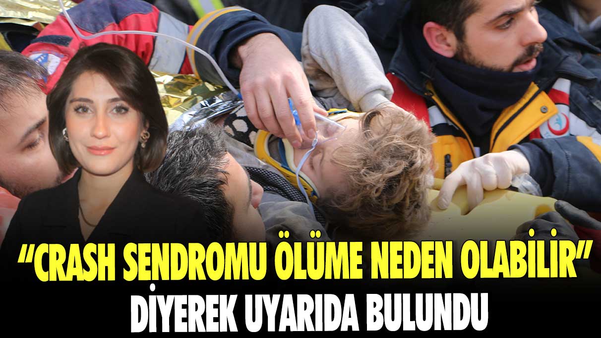 “Crash sendromu ölüme neden olabilir” diyerek uyarıda bulundu