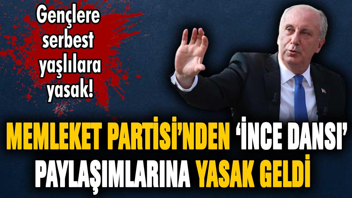 Memleket Partisi dans paylaşımı yapılmasını yasakladı!