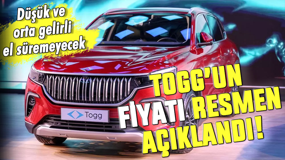 TOGG'un fiyatı belli oldu: İşte T10X'in fiyatı