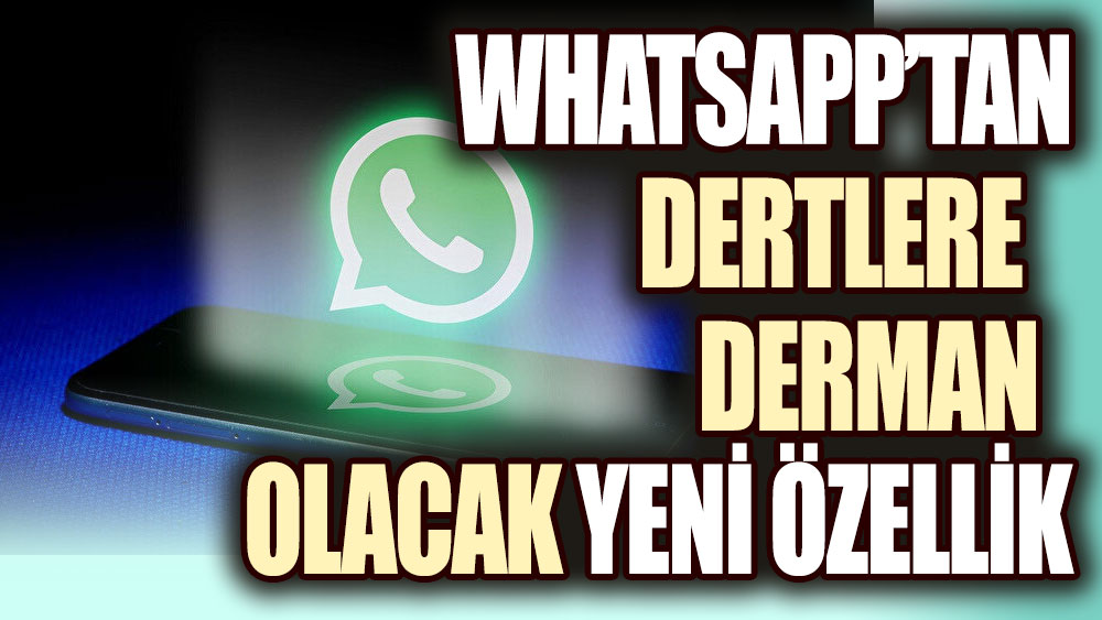 WhatsApp'tan dertlere derman olacak yeni özellik