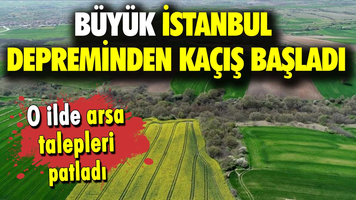 Büyük İstanbul depreminden kaçış başladı: O ilde arsa talepleri patladı!