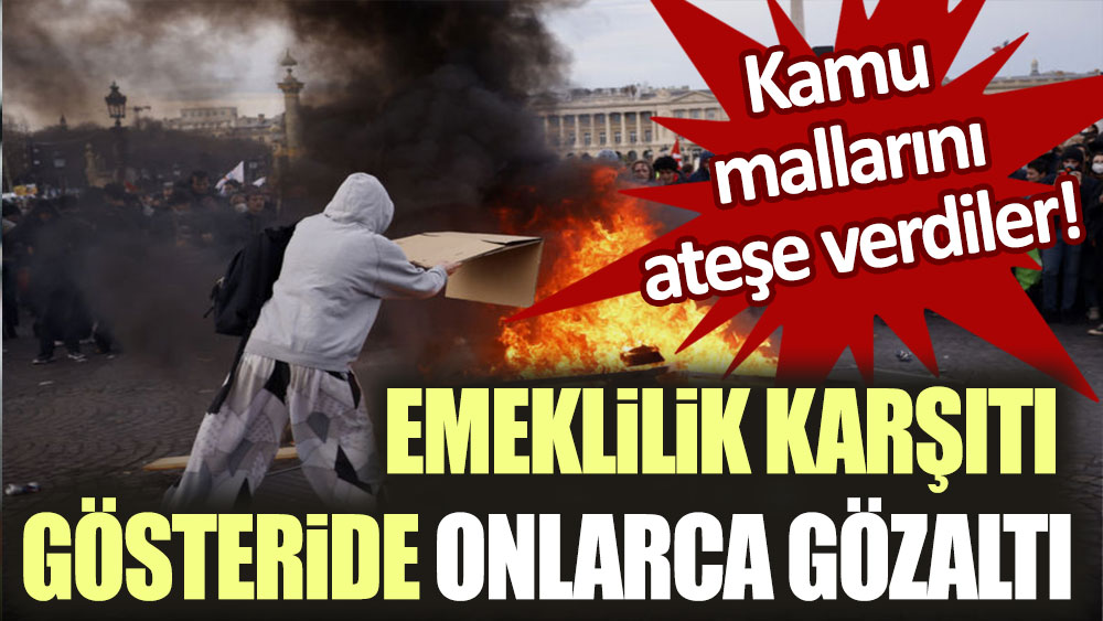 Başkentte emeklilik karşıtı grevde onlarca gözaltı!