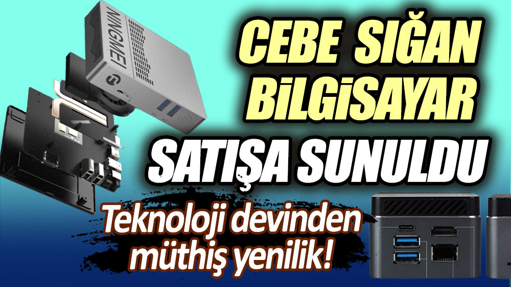 Teknoloji devinden benzersiz yenilik! Cep bilgisayar satışa sunuldu