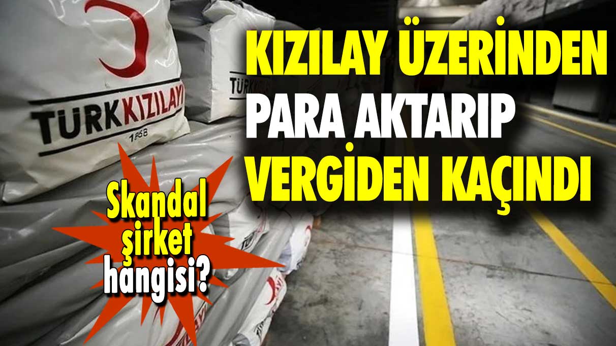 Kızılay üzerinden para aktarıp vergiden kaçındı: Skandal şirket hangisi?