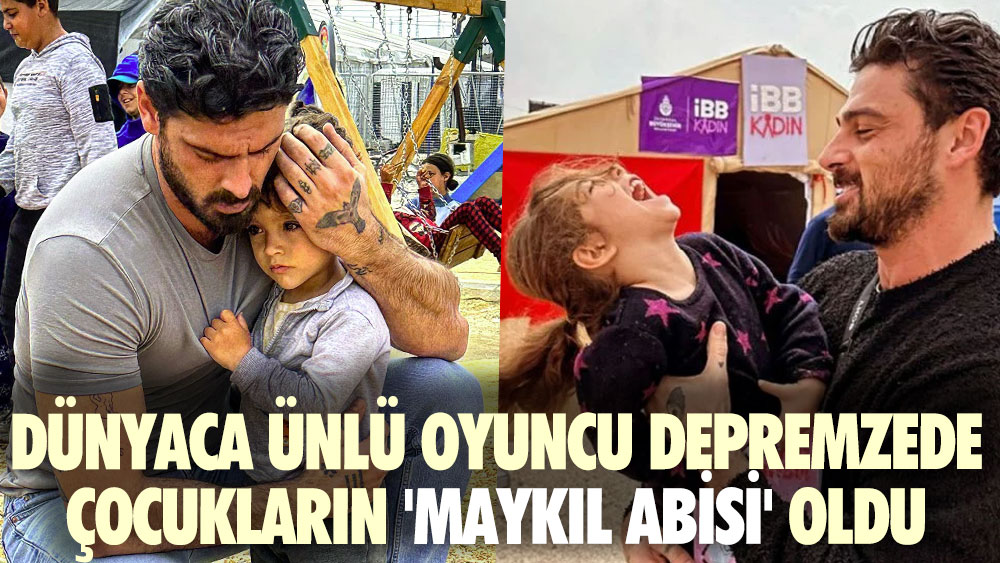 Dünyaca ünlü İtalyan oyuncu depremzede çocukların 'Maykıl abisi' oldu