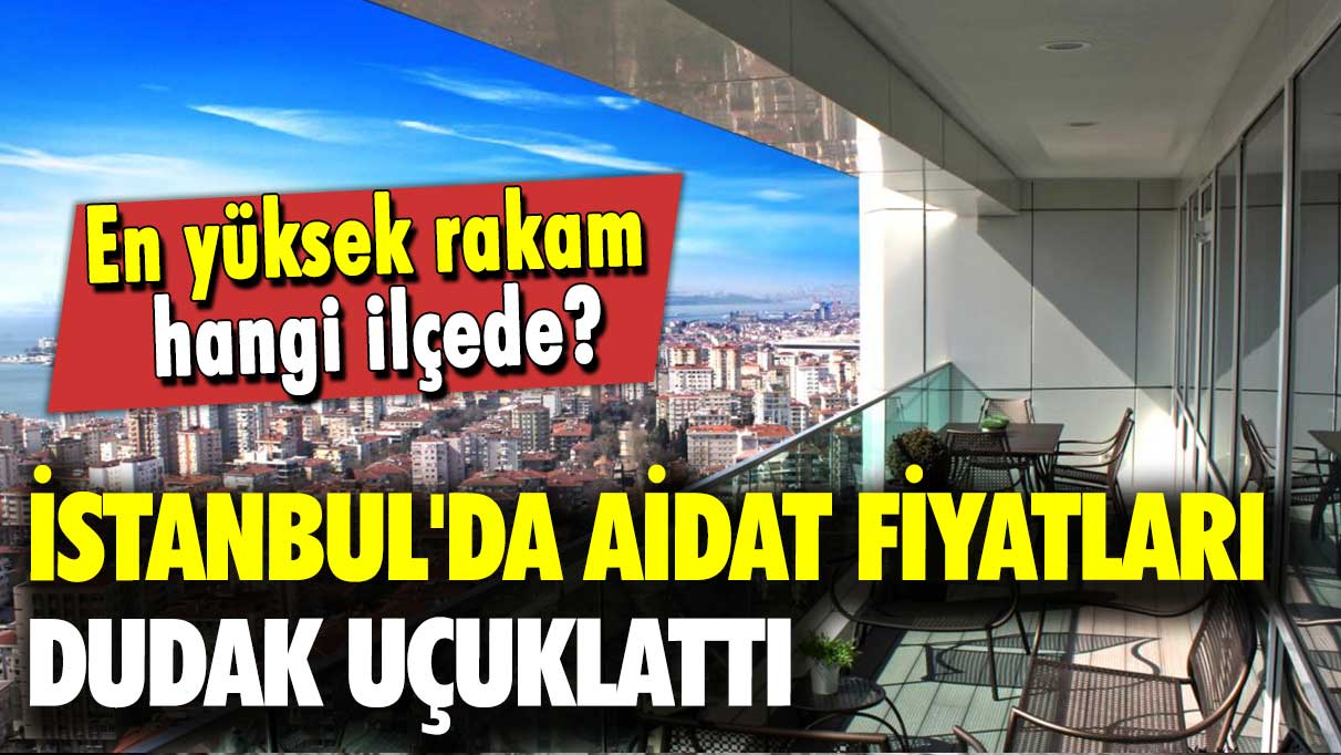 İstanbul'da aidat fiyatları dudak uçuklattı: En yüksek rakam hangi ilçede?