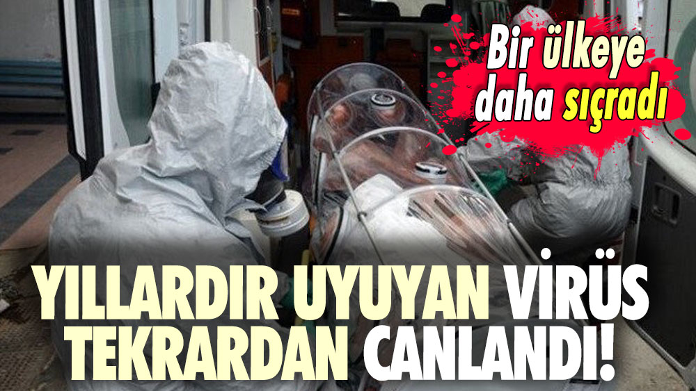 Yıllardır uyuyan virüs tekrardan canlandı! Bir ülkeye daha sıçradı