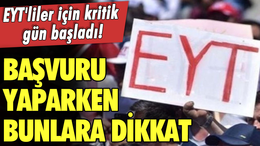 EYT'liler için kritik gün başladı! Başvuru yaparken bunlara dikkat