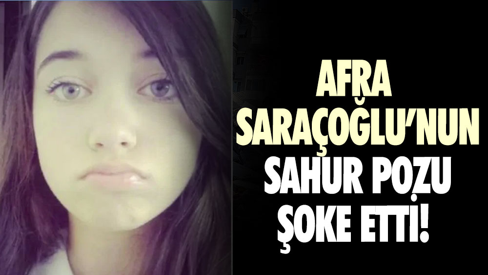 Afra Saraçoğlu’nun sahur pozu şoke etti! 10 yıl önceki halini paylaştı