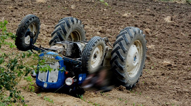 Traktörü kullanan gençtan acı haber