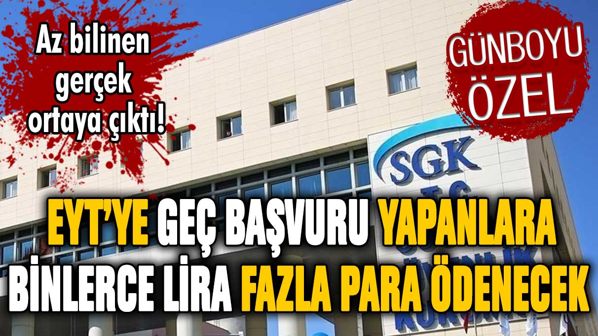 EYT'ye geç başvuru yapanlara binlerce lira fazla para ödenecek! Bilinmeyen detay ortaya çıktı