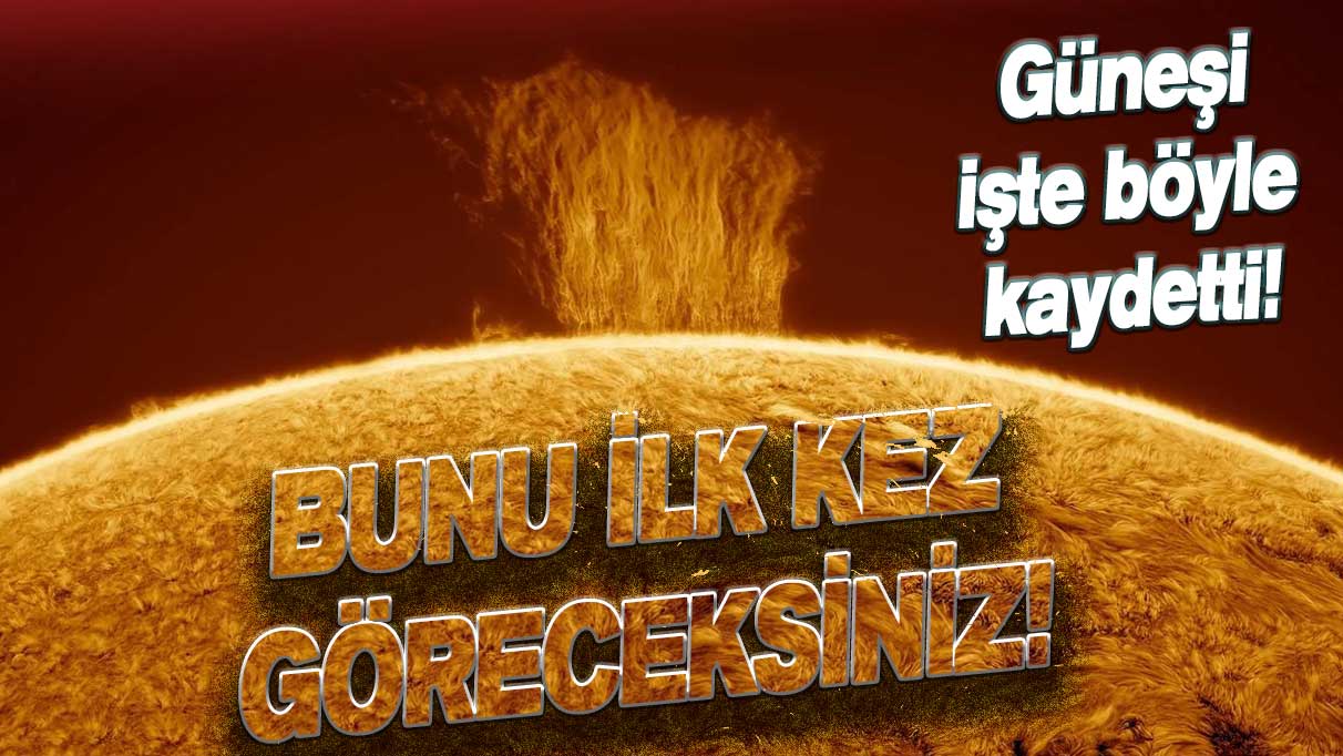 Güneş'e ait görüntü ağızları açık bıraktı! İşte üzerinde oluşan şekil