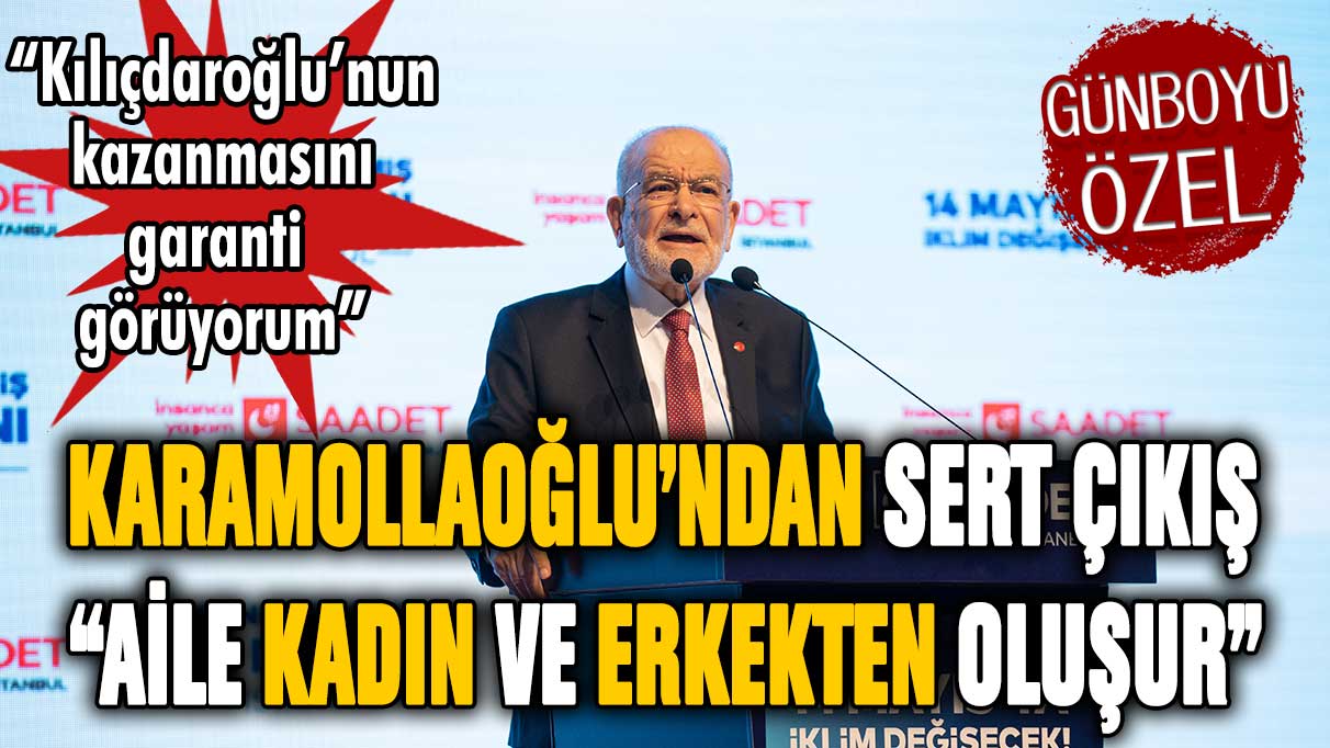 Temel Karamollaoğlu: ''Aile bir erkek ve bir kadından oluşur''