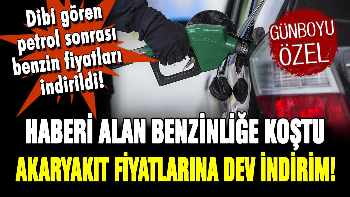 Haberi alan benzin istasyonlarına koştu: Akaryakıt fiyatlarına büyük indirim