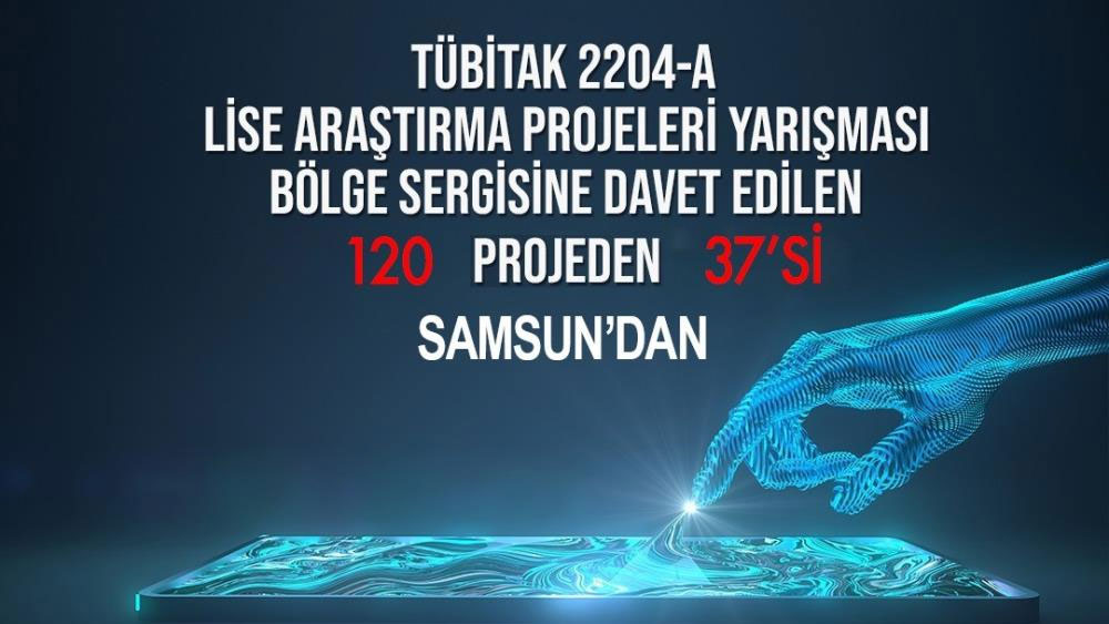 'Lise Öğrencileri Araştırma Projeleri Yarışması'na Samsun damgası