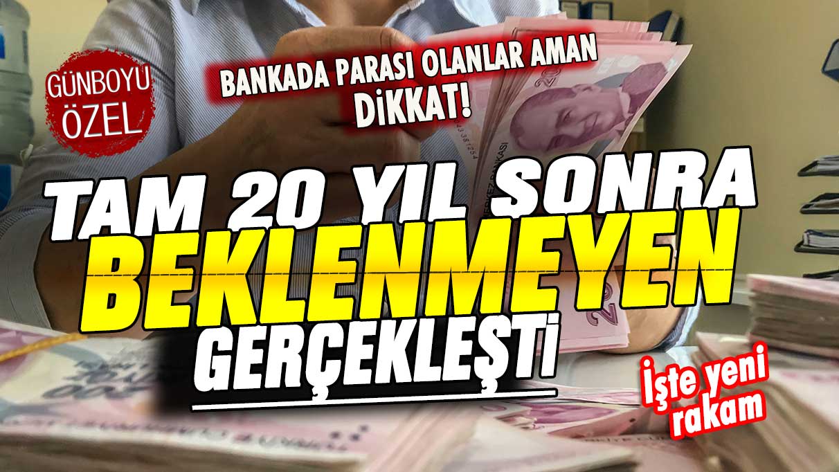 Bankada parası olanlar aman dikkat: 2003 sonrası ilk kez yaşanıyor! Seçime günler kala flaş gelişme