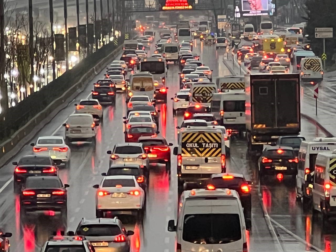 İstanbul’da trafik yoğunluğu!