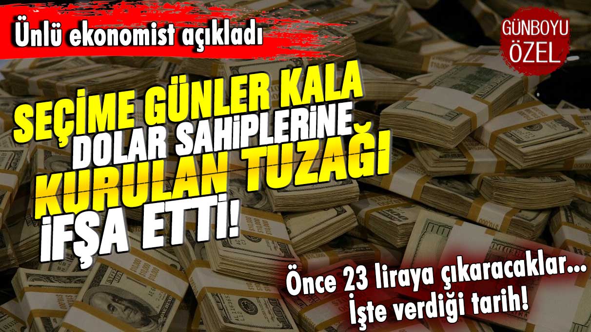 Doları olanlara büyük tuzağı ifşa etti: Ünlü ekonomist dolar 23 liraya çıktıktan sonra kaç liraya düşürüleceğini açıkladı