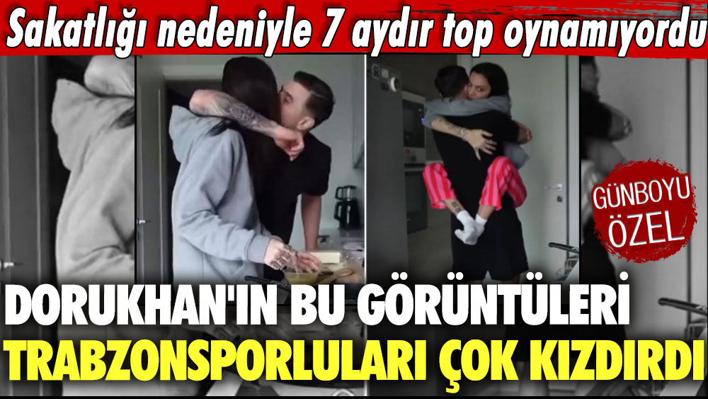 Sakatlığı nedeniyle 7 aydır top oynamayan Dorukhan'ın bu görüntüleri Trabzonsporluları çok kızdırdı