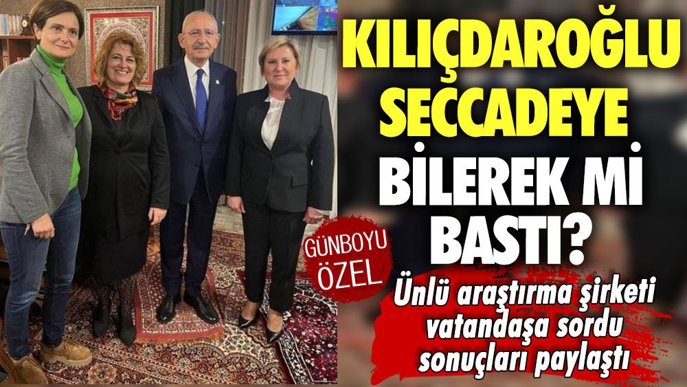 Ünlü araştırma şirketi vatandaşa sordu, sonuçları paylaştı! Kılıçdaroğlu seccadeye bilerek mi bastı