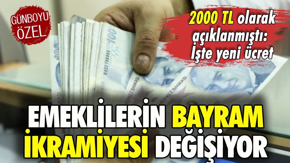 2000 TL olarak açıklanmıştı: Emekli bayram ikramiyelerine bir zam daha geldi